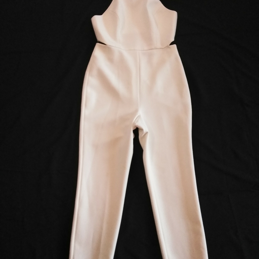 BCBG MAXAZRIA CUTOUT JUMPSUIT